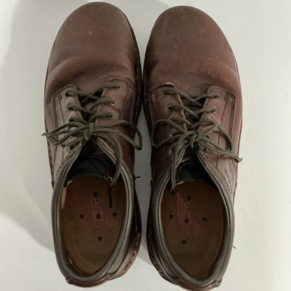 Red Wing Safety Toe Shoes 6704 Mens Shoes 9.5 Brown Leather Work Slip Resistant - Picture 7 of 9